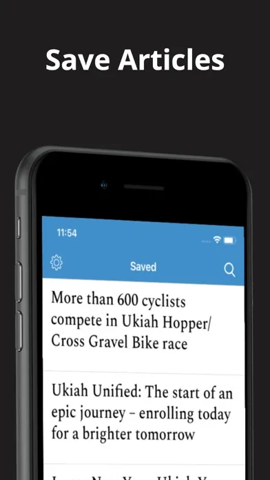 Capturas de tela do Ukiah Daily Journal