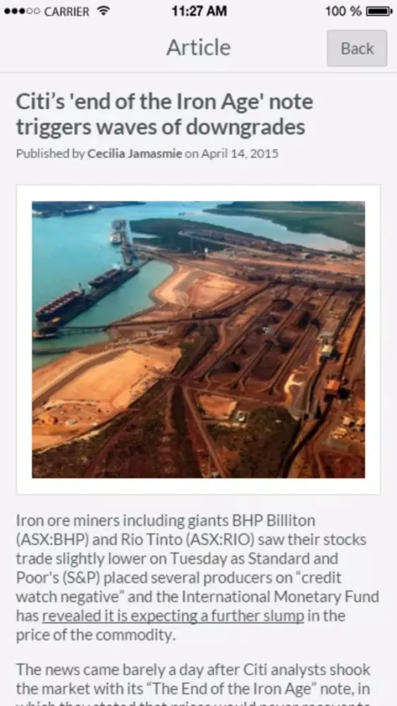 Mining News from MINING.com Screenshots