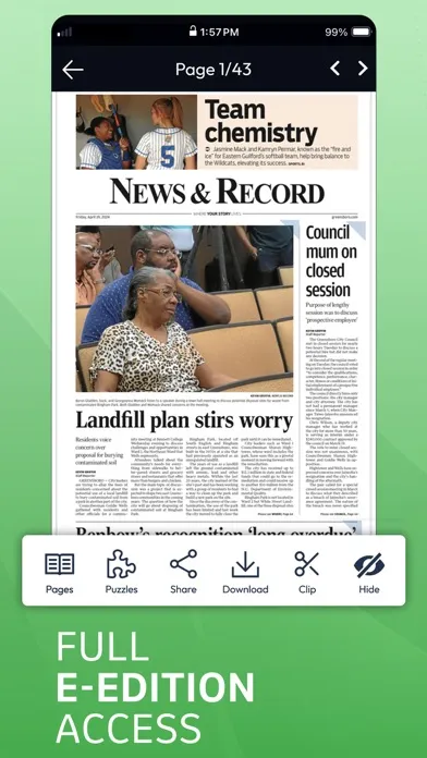 Capturas de pantalla de Greensboro News & Record
