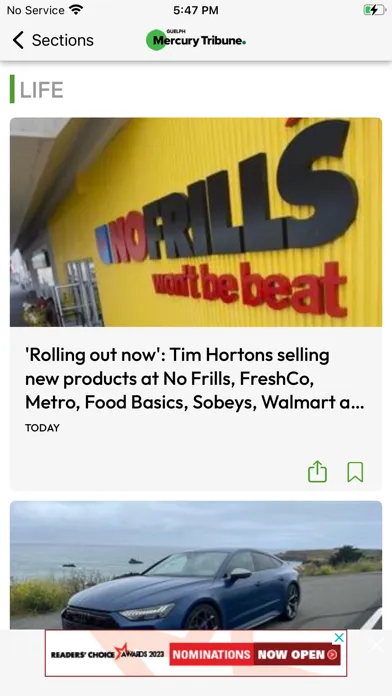 Screenshot di Guelph Mercury Tribune