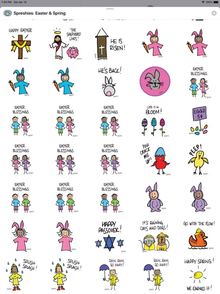 Spreshies: Easter & Spring iPad 应用截图