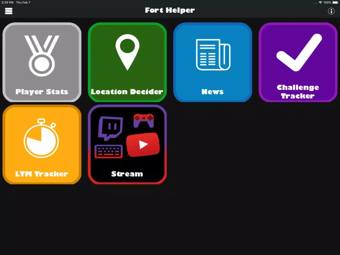 ภาพหน้าจอของ FortHelper for Fortnite iPad 