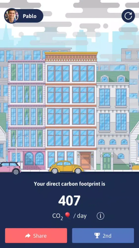 Screenshot di Carbon - know your footprint