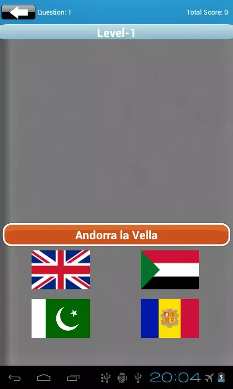 Capturas de tela do Capital City Quiz