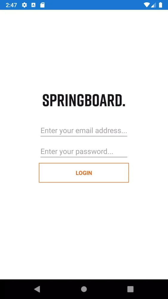 Springboard Live Data Ekran Görüntüleri