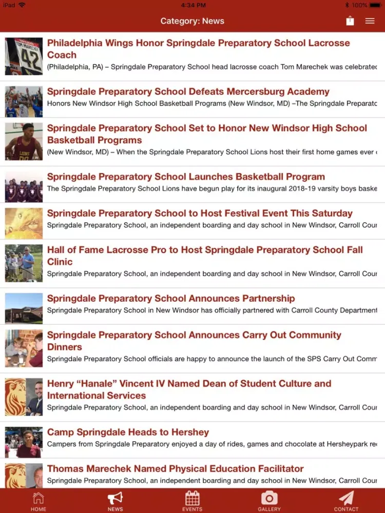 Springdale Preparatory School iPad  スクリーンショット
