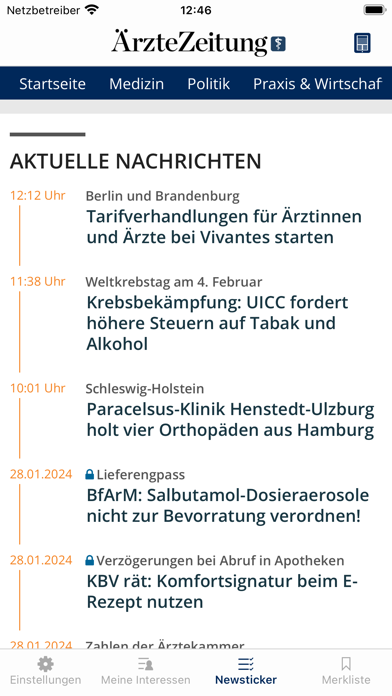 Ärzte Zeitung digital スクリーンショット