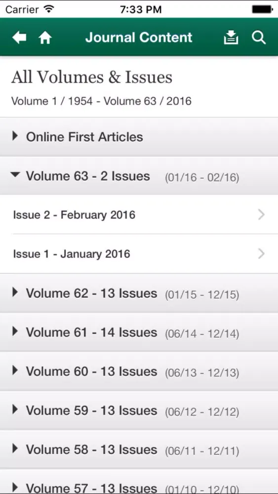 Capturas de pantalla de Canadian Journal of Anesthesia