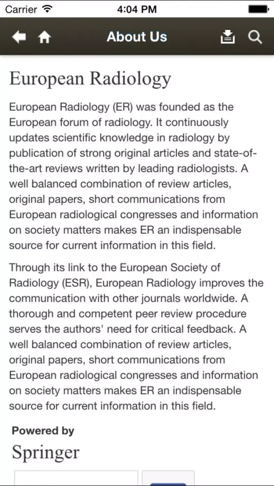 European Radiology应用截图