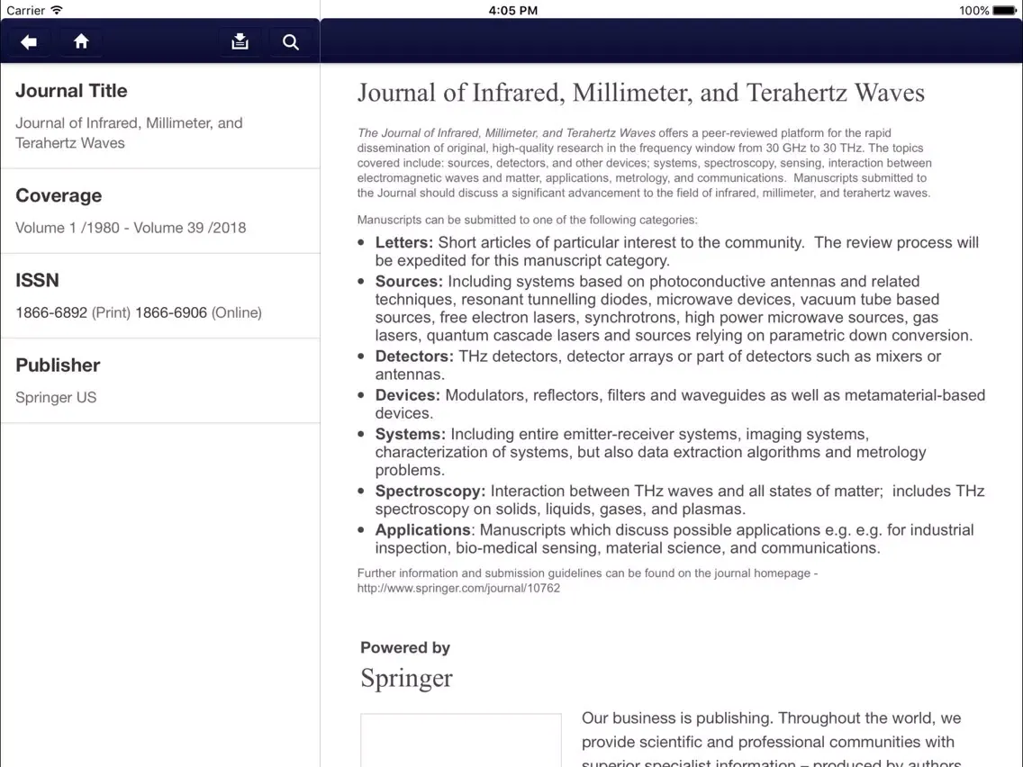 JIMT iPad স্ক্রিনশট