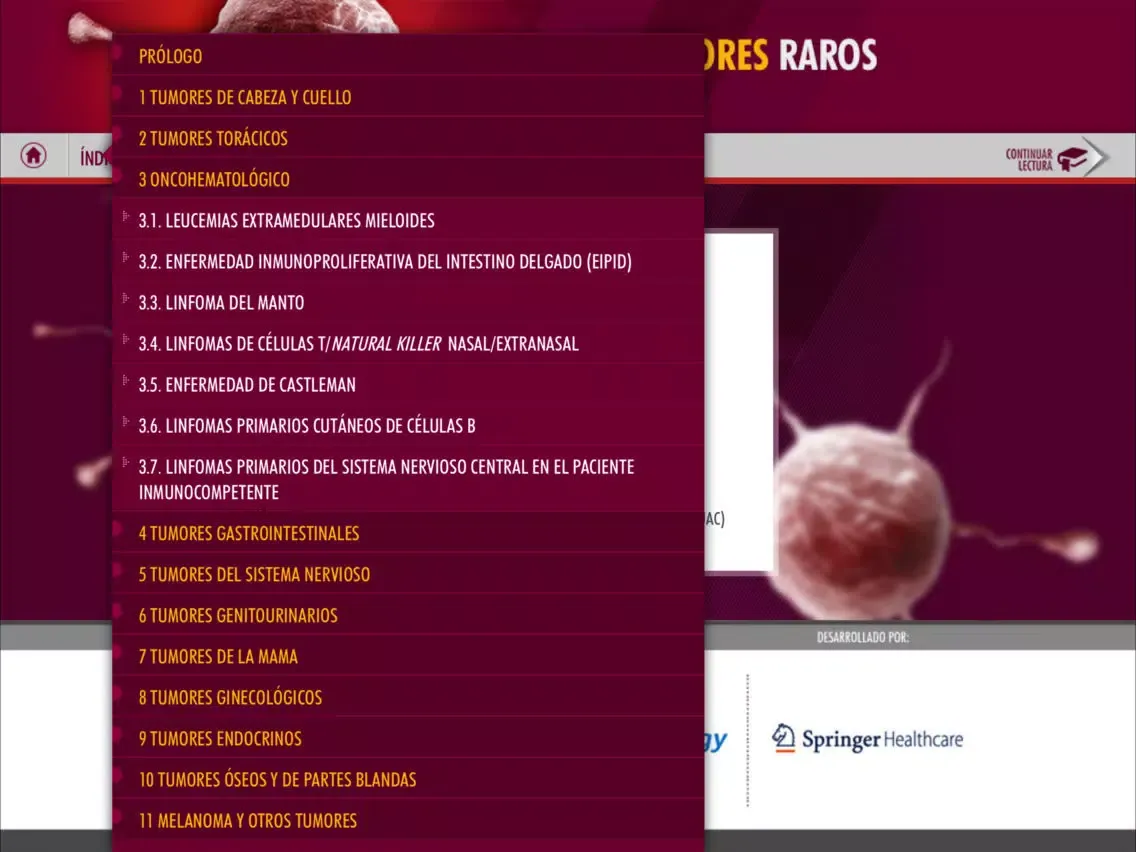 Zrzuty ekranu Tratado de Tumores Raros iPad 