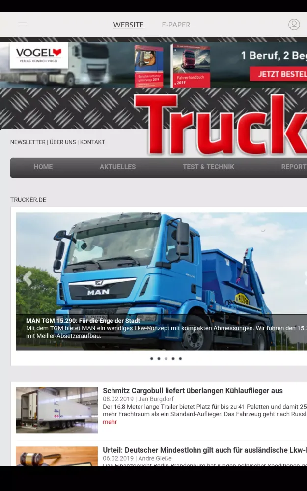 Ảnh chụp màn hình của TRUCKER