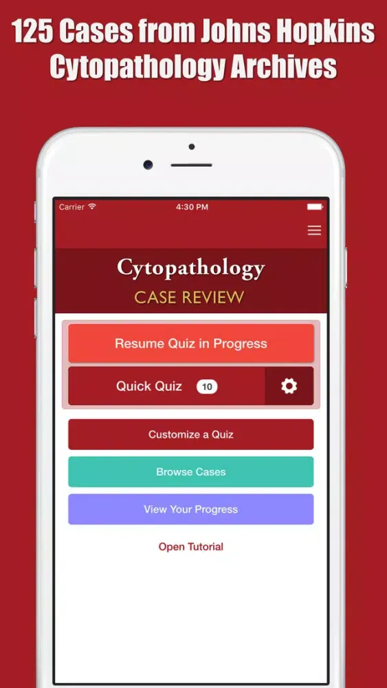ภาพหน้าจอของ Cytopathology Case Review Atlas
