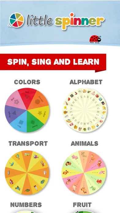 Скриншоты Little Spinner - teaching kids through simple pictures, fun sounds and nursery rhymes