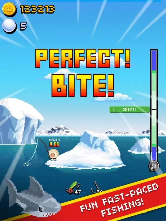 Capturas de tela do Desert Island Fishing iPad 