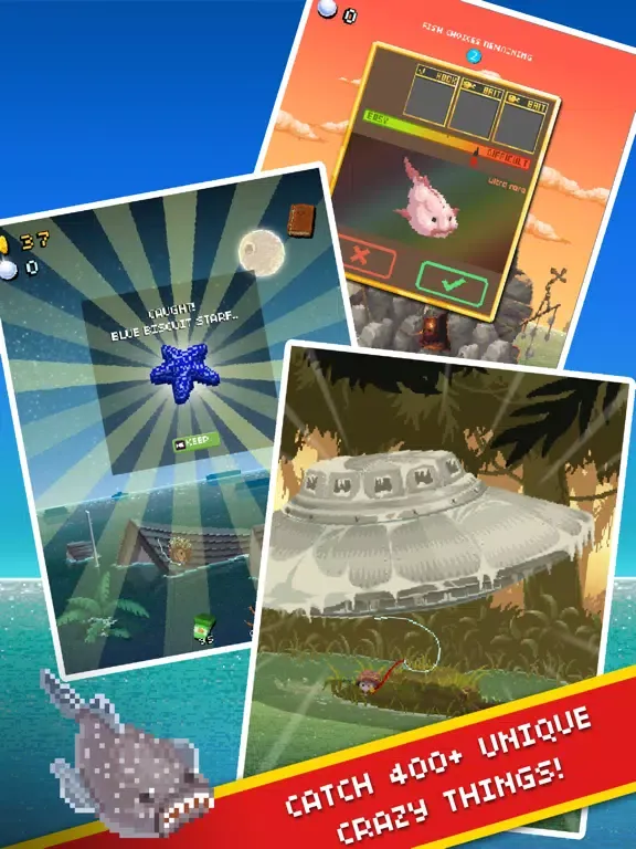 Capturas de tela do Desert Island Fishing iPad 