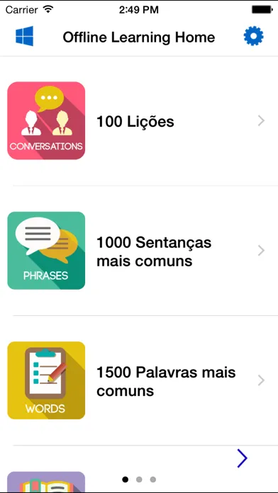 Captures d'écran de English Study for Portugese - Aprender Inglês