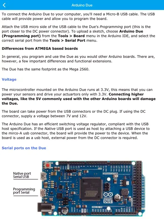 Screenshot di Arduino Pocket Reference Pro iPad 