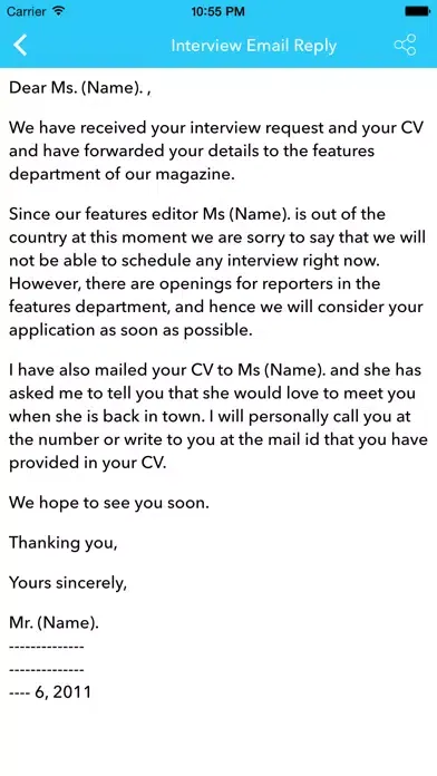 Tangkapan layar Email Writing Pro