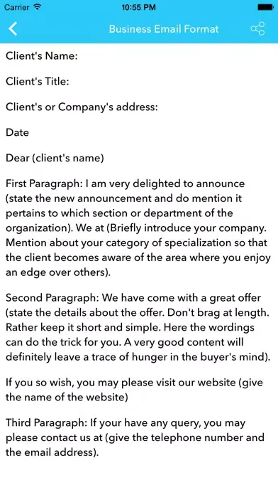 Tangkapan layar Email Writing Pro