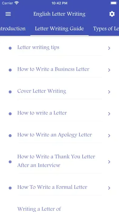 Zrzuty ekranu English Letter Writing Pro