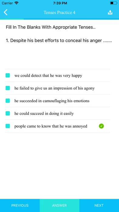 English Tenses Practice 스크린샷