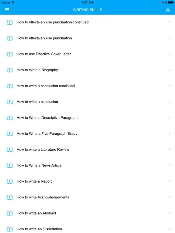 English Writing Skills Pro iPad 應用截圖