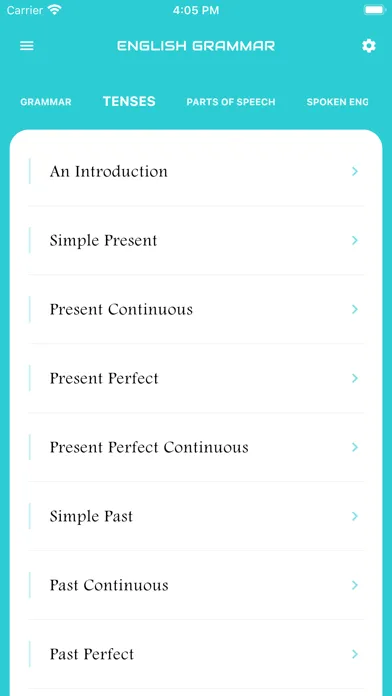 Ảnh chụp màn hình của English Grammar Book