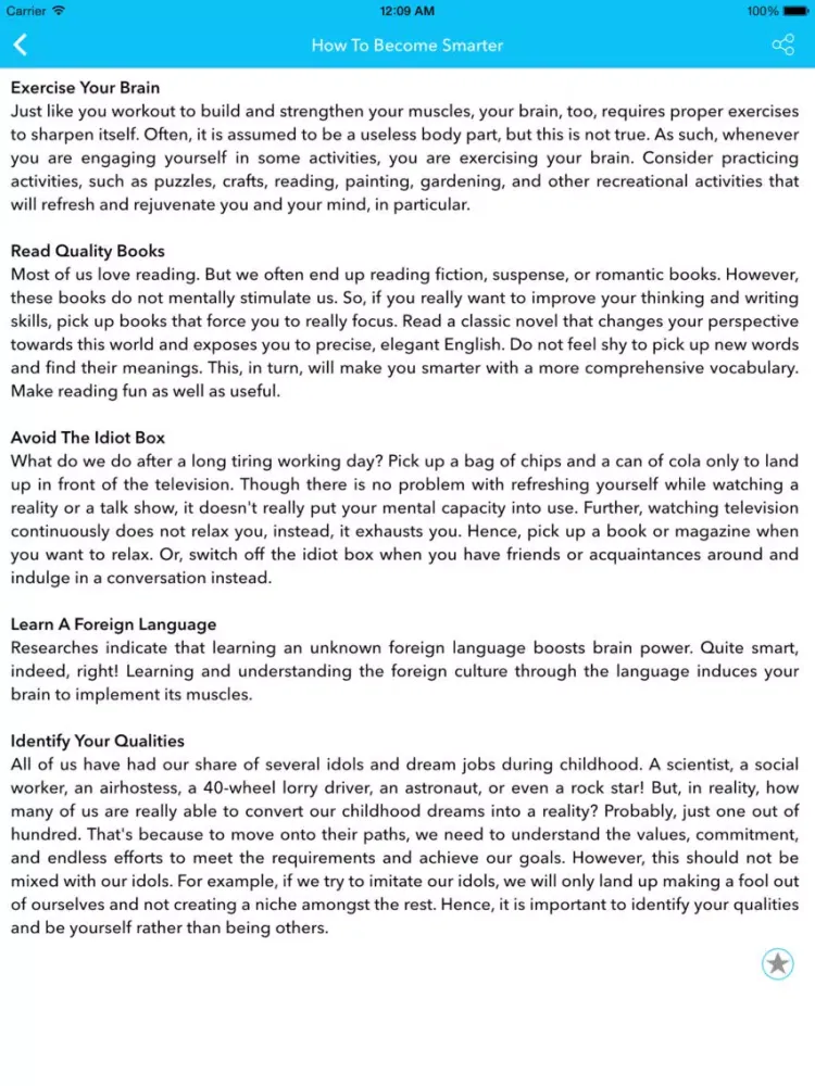 Tangkapan skrin Personality Development Pro iPad 
