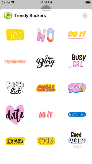 Trendy stickers Screenshots