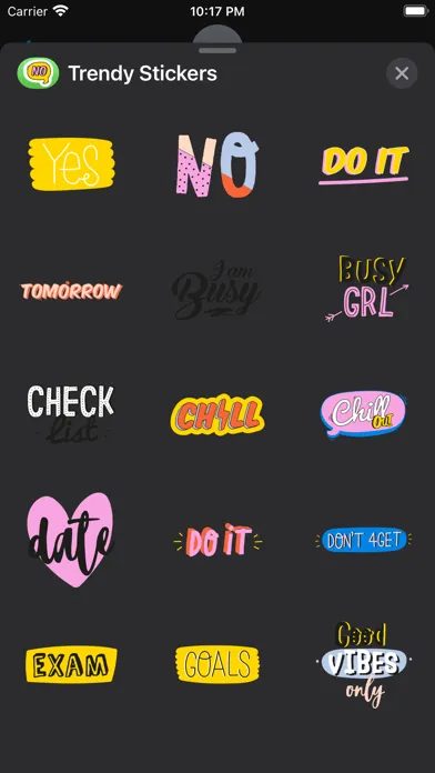 Trendy stickers Screenshots