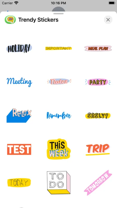 Trendy stickers Screenshots