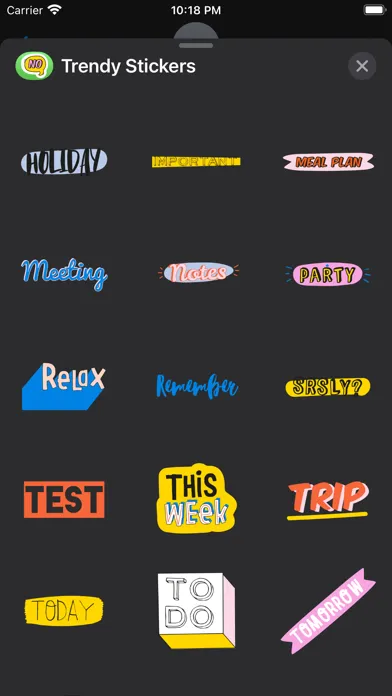 Trendy stickers Screenshots