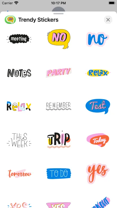 Trendy stickers Screenshots