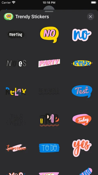 Trendy stickers Screenshots