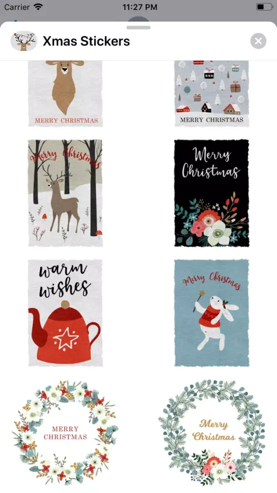 Xmas Christmas Stickers Pack Ekran Görüntüleri