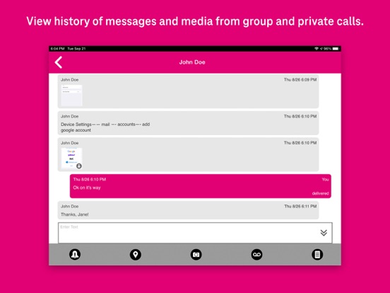 T-Mobile Direct Connect iPad 应用截图