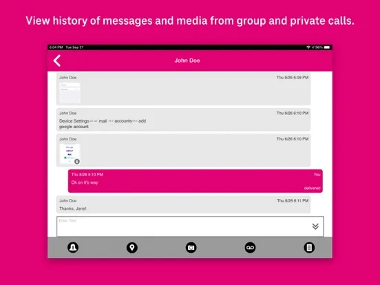T-Mobile Direct Connect iPad 应用截图
