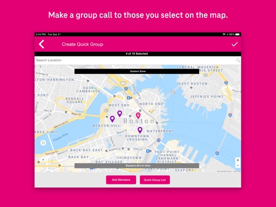 T-Mobile Direct Connect iPad 应用截图