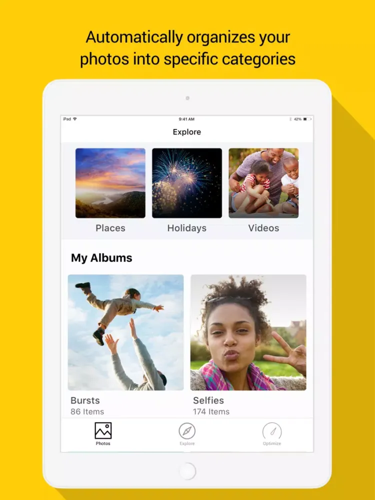 Ảnh chụp màn hình của Sprint Complete Storage iPad 