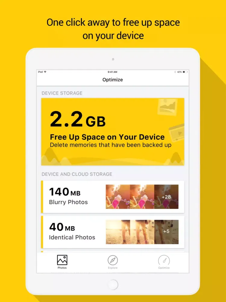 Ảnh chụp màn hình của Sprint Complete Storage iPad 