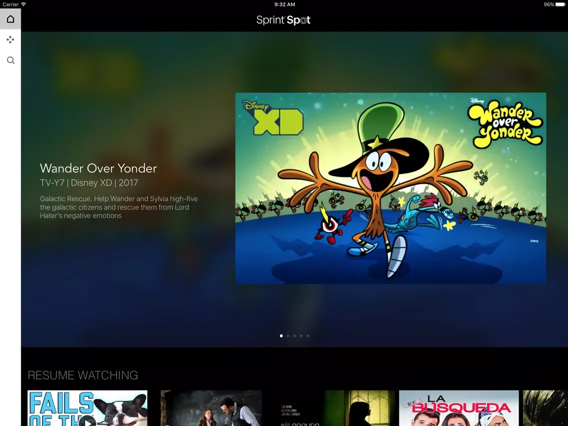 Capturas de tela do Sprint Spot iPad 