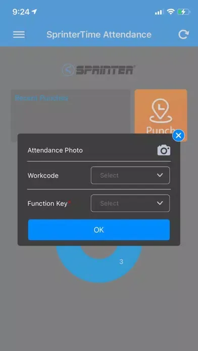 Sprinter Attendance App Screenshots