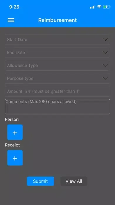 Sprinter Attendance App Screenshots