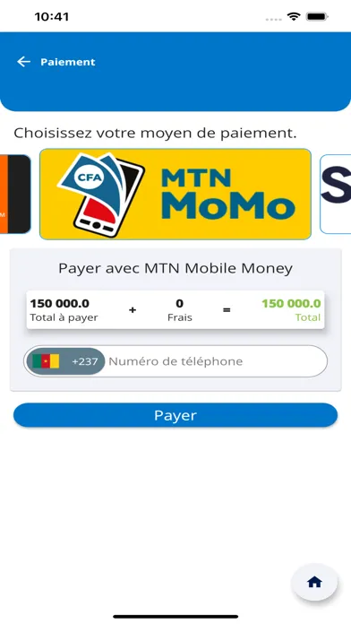 Tangkapan skrin Sanlam Cameroun