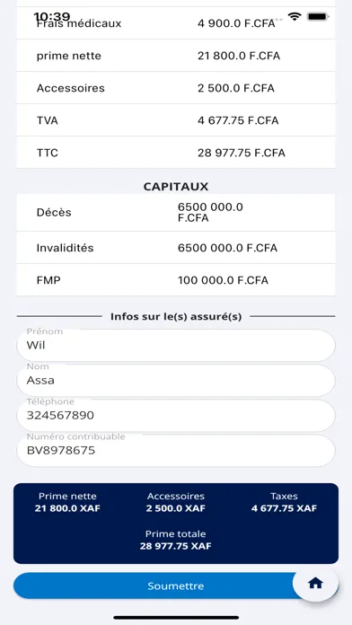 Tangkapan skrin Sanlam Cameroun