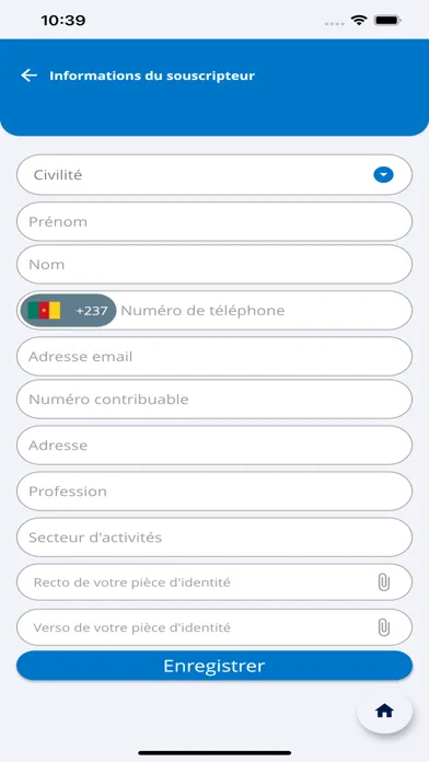 Tangkapan skrin Sanlam Cameroun