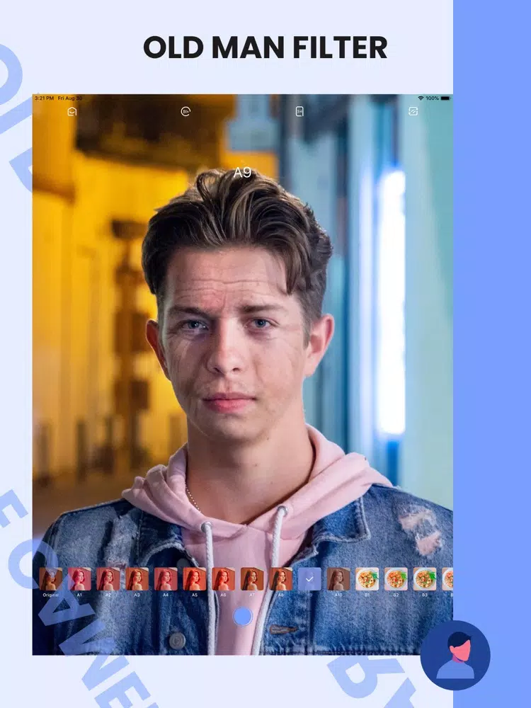 Old Face Camera Aging Changer iPad  Screenshots