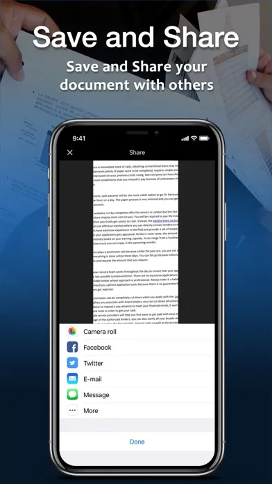 Zrzuty ekranu Faster Multi Documents Scanner