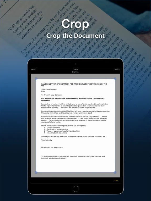 Tangkapan skrin Multi Documents Scanner OCR iPad 